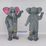 Custom Gray and Pink Elephant Mascot Costume Adult Full Body Suit for Wildlife Events