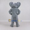 Custom Gray and Pink Elephant with a Raised Trunk Mascot Costume Adult Full Body Suit for Wildlife Events