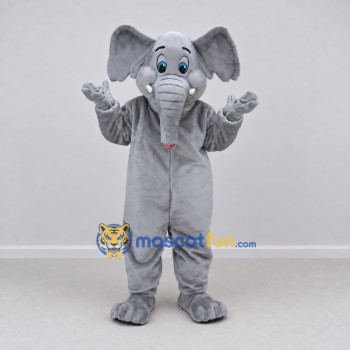 Custom Gray Elephant Mascot Costume Adult Full Body Suit for Wildlife Events