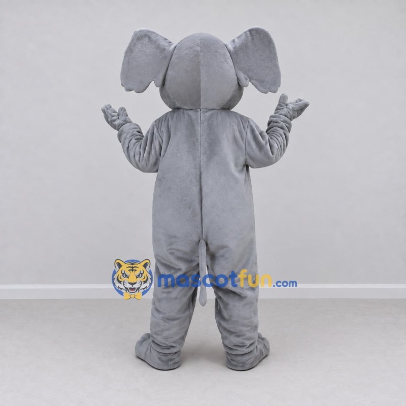Custom Gray Elephant Mascot Costume Adult Full Body Suit for Wildlife Events Custom Gray Elephant Mascot Costume Adult Full Body Suit for Wildlife Events