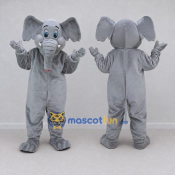 Custom Gray Elephant Mascot Costume Adult Full Body Suit for Wildlife Events