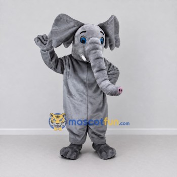 Custom Gray Elephant Mascot Costume Adult Full Body Suit for Wildlife Events