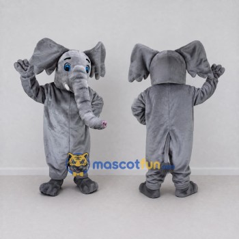 Custom Gray Elephant Mascot Costume Adult Full Body Suit for Wildlife Events