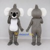 Custom Gray and White Koala Mascot Costume Adult Full Body Suit for Wildlife Events