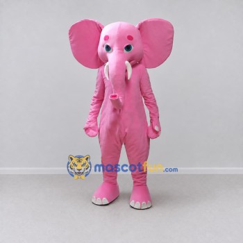 Custom Pink Elephant Mascot Costume Adult Full Body Suit for School Events Custom Pink Elephant Mascot Costume Adult Full Body Suit for School Events