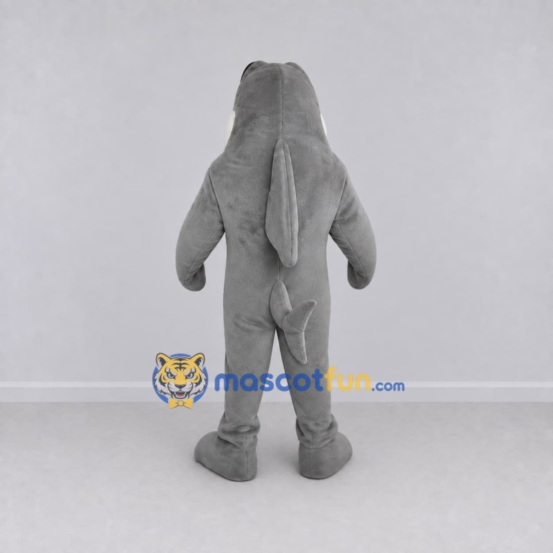 Custom Gray and White Dolphin Mascot Costume Adult Full Body Suit for Ocean Events Custom Gray and White Dolphin Mascot Costume Adult Full Body Suit for Ocean Events