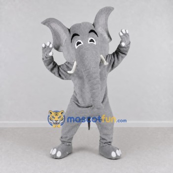 Custom Gray Elephant Mascot Costume Adult Full Body Suit for Wildlife Events
