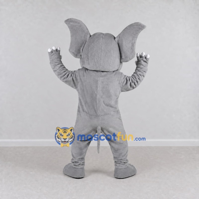 Custom Gray Elephant Mascot Costume Adult Full Body Suit for Wildlife Events Custom Gray Elephant Mascot Costume Adult Full Body Suit for Wildlife Events