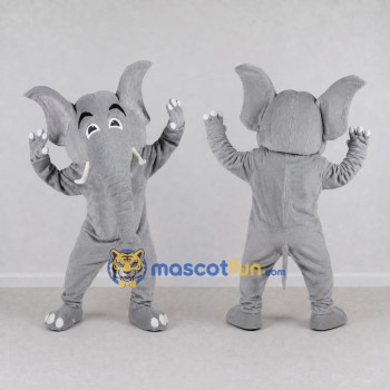 Custom Gray Elephant Mascot Costume Adult Full Body Suit for Wildlife Events