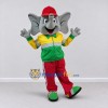 Custom Gray and Multicolor Elephant in a Tracksuit and Cap Mascot Costume Adult Full Body Suit for Sports Events Custom Gray and Multicolor Elephant in a Tracksuit and Cap Mascot Costume Adult Full Body Suit for Sports Events