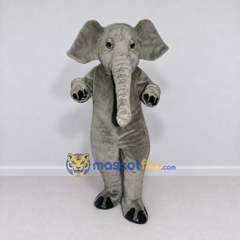 Custom Gray Elephant Mascot Costume Adult Full Body Suit for Wildlife Events Custom Gray Elephant Mascot Costume Adult Full Body Suit for Wildlife Events
