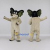 Custom Cream and Black Elephant Character Mascot Costume Adult Full Body Suit for School Events Custom Cream and Black Elephant Character Mascot Costume Adult Full Body Suit for School Events