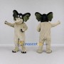 Custom Cream and Black Elephant Character Mascot Costume Adult Full Body Suit for School Events