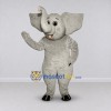 Custom Light Gray Elephant with a Raised Trunk Mascot Costume Adult Full Body Suit for Wildlife Events Custom Light Gray Elephant with a Raised Trunk Mascot Costume Adult Full Body Suit for Wildlife Events