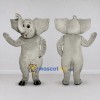 Custom Light Gray Elephant with a Raised Trunk Mascot Costume Adult Full Body Suit for Wildlife Events Custom Light Gray Elephant with a Raised Trunk Mascot Costume Adult Full Body Suit for Wildlife Events