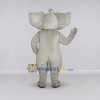 Custom Light Gray Elephant with a Raised Trunk Mascot Costume Adult Full Body Suit for Wildlife Events Custom Light Gray Elephant with a Raised Trunk Mascot Costume Adult Full Body Suit for Wildlife Events