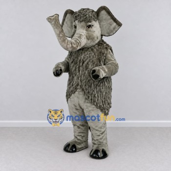 Custom Gray Mammoth Character Mascot Costume Adult Full Body Suit for Wildlife Events Custom Gray Mammoth Character Mascot Costume Adult Full Body Suit for Wildlife Events