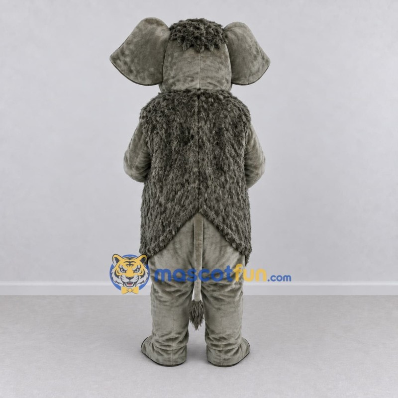 Custom Gray Mammoth Character Mascot Costume Adult Full Body Suit for Wildlife Events Custom Gray Mammoth Character Mascot Costume Adult Full Body Suit for Wildlife Events