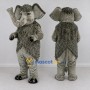 Custom Gray Mammoth Character Mascot Costume Adult Full Body Suit for Wildlife Events