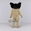 Custom Cream and Black Elephant Character Mascot Costume Adult Full Body Suit for School Events Custom Cream and Black Elephant Character Mascot Costume Adult Full Body Suit for School Events