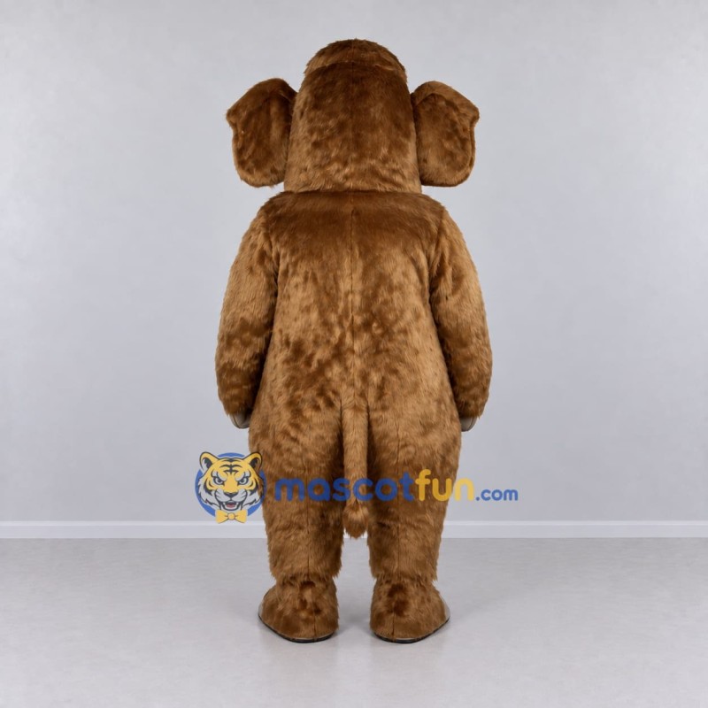 Custom Brown Mammoth Mascot Costume Adult Full Body Suit for Wildlife Events
