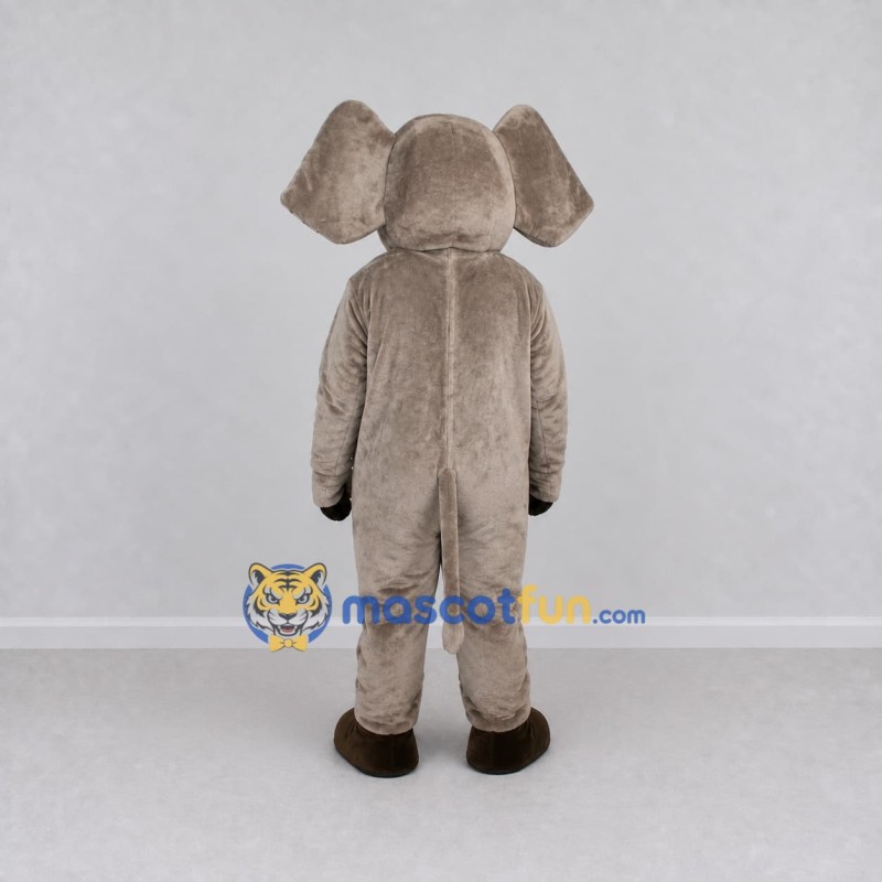 Custom Gray Elephant with a Raised Trunk Mascot Costume Adult Full Body Suit for Wildlife Events Custom Gray Elephant with a Raised Trunk Mascot Costume Adult Full Body Suit for Wildlife Events