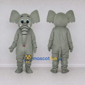 Custom Gray Elephant Mascot Costume Adult Full Body Suit for Wildlife Events
