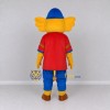 Custom Yellow and Red Elephant in a Shirt and Cap Mascot Costume Adult Full Body Suit for School Events Custom Yellow and Red Elephant in a Shirt and Cap Mascot Costume Adult Full Body Suit for School Events