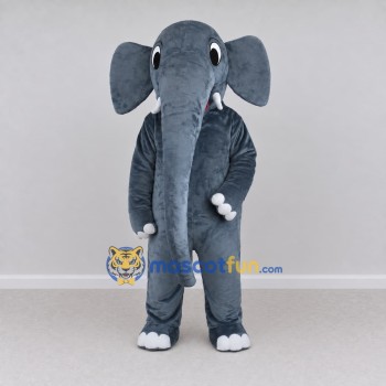 Custom Dark Gray Elephant Mascot Costume Adult Full Body Suit for Wildlife Events Custom Dark Gray Elephant Mascot Costume Adult Full Body Suit for Wildlife Events
