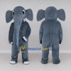 Custom Dark Gray Elephant Mascot Costume Adult Full Body Suit for Wildlife Events