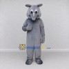 Custom Gray Rhinoceros Mascot Costume Adult Full Body Suit for Wildlife Events