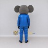 Custom Gray and Blue Koala in a Suit Mascot Costume Adult Full Body Suit for Community Events