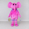 Custom Pink and Blue Elephant with a Backpack Mascot Costume Adult Full Body Suit for School Events Custom Pink and Blue Elephant with a Backpack Mascot Costume Adult Full Body Suit for School Events