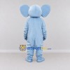 Custom Light Blue and Pink Elephant Mascot Costume Adult Full Body Suit for School Events Custom Light Blue and Pink Elephant Mascot Costume Adult Full Body Suit for School Events