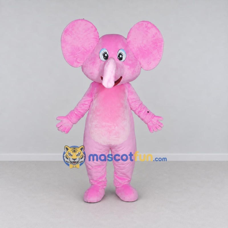 Custom Pink Elephant Character Mascot Costume Adult Full Body Suit for School Events Custom Pink Elephant Character Mascot Costume Adult Full Body Suit for School Events