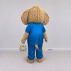 Custom Tan and Blue Mammoth in Sportswear Mascot Costume Adult Full Body Suit for Sports Events