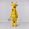 Custom Yellow and Brown Giraffe Mascot Costume Adult Full Body Suit for Wildlife Events