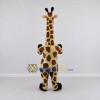 Custom Tan and Brown Long-Necked Giraffe Mascot Costume Adult Full Body Suit for Wildlife Events