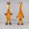 Custom Yellow and Orange Giraffe with Star Spots Mascot Costume Adult Full Body Suit for School Events
