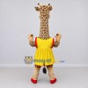 Custom Brown and Yellow Giraffe in a Dress Mascot Costume Adult Full Body Suit for School Events Custom Brown and Yellow Giraffe in a Dress Mascot Costume Adult Full Body Suit for School Events
