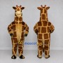 Custom Brown and Tan Giraffe Mascot Costume Adult Full Body Suit for Wildlife Events
