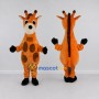 Custom Orange and Brown Giraffe Mascot Costume Adult Full Body Suit for Wildlife Events
