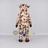 Custom White and Brown Spotted Cow Mascot Costume Adult Full Body Suit for Farm Events