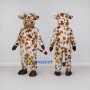 Custom White and Brown Spotted Cow Mascot Costume Adult Full Body Suit for Farm Events