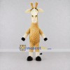 Custom Tan and Cream Giraffe Mascot Costume Adult Full Body Suit for Wildlife Events Custom Tan and Cream Giraffe Mascot Costume Adult Full Body Suit for Wildlife Events