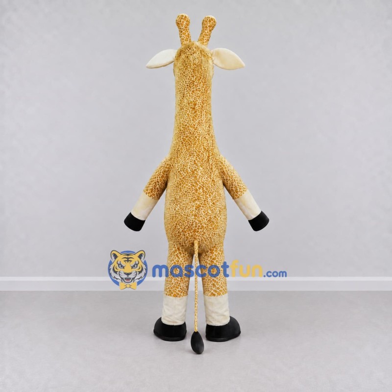 Custom Tan and Cream Giraffe Mascot Costume Adult Full Body Suit for Wildlife Events Custom Tan and Cream Giraffe Mascot Costume Adult Full Body Suit for Wildlife Events