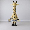 Custom Tan and Black Long-Necked Giraffe Mascot Costume Adult Full Body Suit for Wildlife Events