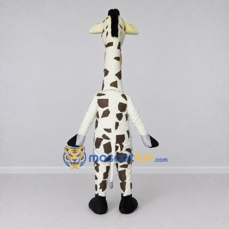 Custom Cream and Brown Long-Necked Giraffe Mascot Costume Adult Full Body Suit for Wildlife Events Custom Cream and Brown Long-Necked Giraffe Mascot Costume Adult Full Body Suit for Wildlife Events