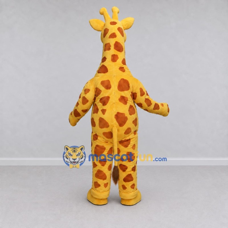Custom Yellow and Orange Giraffe Mascot Costume Adult Full Body Suit for Wildlife Events Custom Yellow and Orange Giraffe Mascot Costume Adult Full Body Suit for Wildlife Events