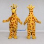 Custom Yellow and Orange Giraffe Mascot Costume Adult Full Body Suit for Wildlife Events